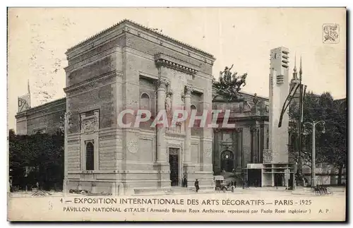 Paris - exposition Internationale des Arts Decoratifs - 1925 Pavillon National d&#39Italie - Itakia