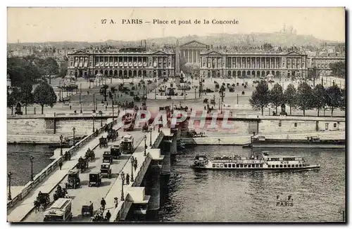 Paris - 14 - Place et Pont de la Concorde - Cartes postales