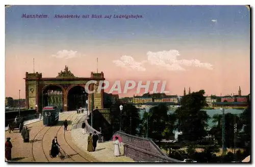 Mannheim - Rheinbruecke mit blick auf Ludwigshafen - Cartes postales