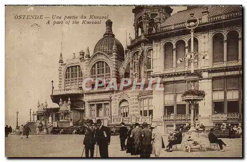 Belgique - Belgien - Ostende Une partie du Hursaal - Cartes postales