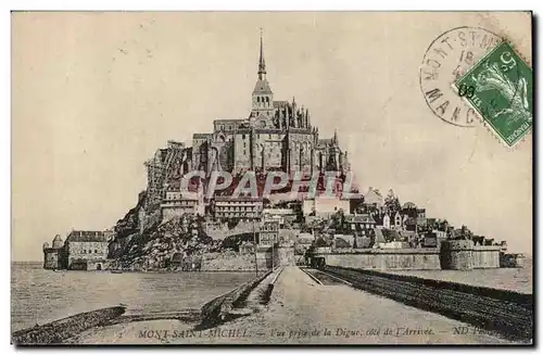 Le Mont Saint Michel - Vue prise de la Digue - Cartes postales