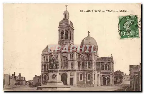 Granville - L&#39Eglise Saint Paul - Ansichtskarte AK