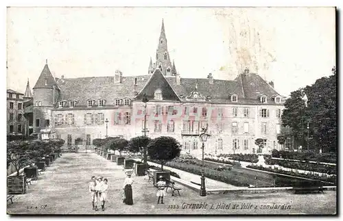 Grenoble - Hotel de Ville - Jardin - Cartes postales