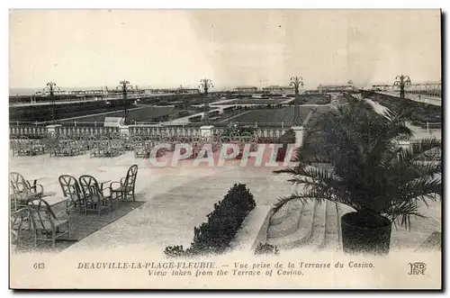 Deauville - La Plage Fleurie - Vue Prise de la Terrasse du Casino - View taken from the Terrasse du