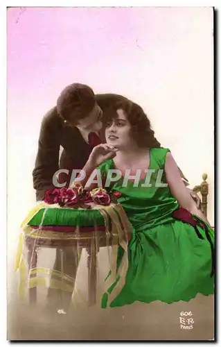 Fantaisie - Couple - jolie couple - Cartes postales