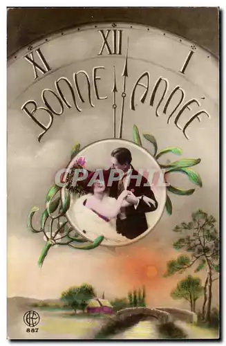 Fantaisie - Couple - Bonne Annee - Cartes postales