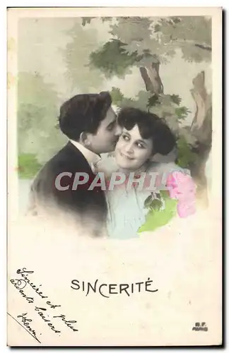 Fantaisie - Couple - Sincerite - Cartes postales