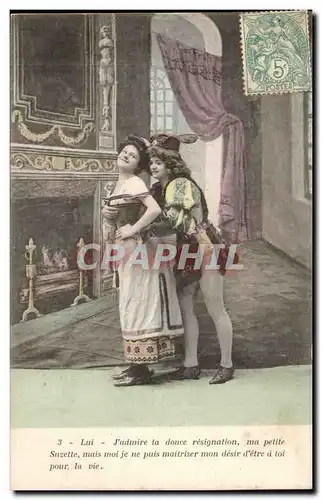 Cartes postales Fantaisie l&#39anneau d&#39or Page et servante