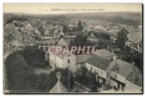 Fismes Cartes postales Vue prise de l'eglise