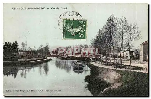 Chalons sur Marne Ansichtskarte AK Vue du canal