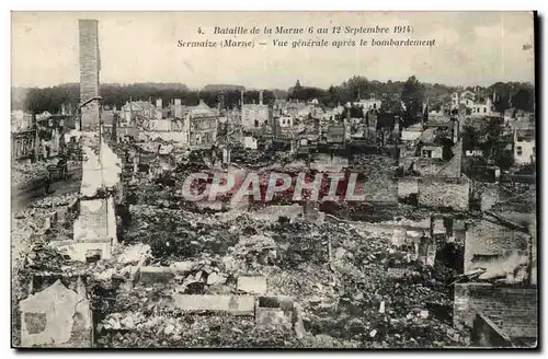 Sermaize les Bains Cartes postales Ruines Vue generale apres le bombardement