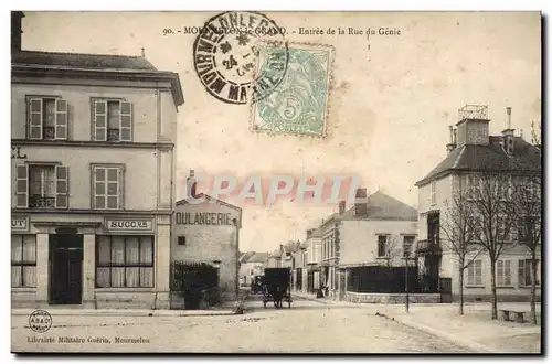 Mourmelon le Grand Cartes postales Entree de la rue du Genie