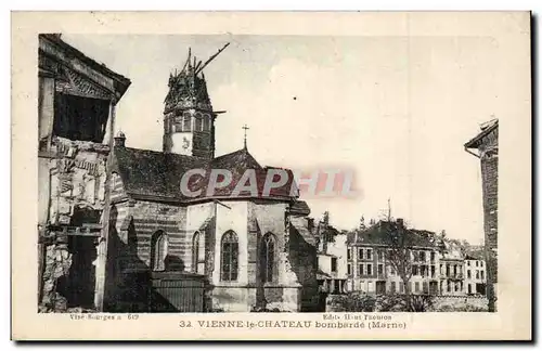 Vienne le chateau Cartes postales Bombarde