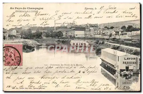 Epernay Cartes postales Panorama des bords de la Marne (lavoir parisien)