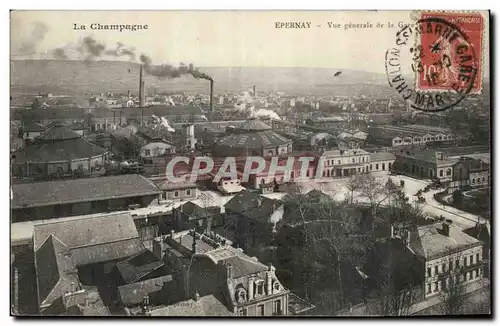 Epernay Ansichtskarte AK Vue generale de la gare