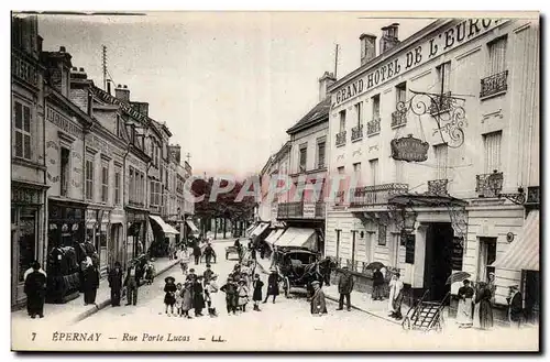 Epernay Cartes postales Rue Porte Lucas