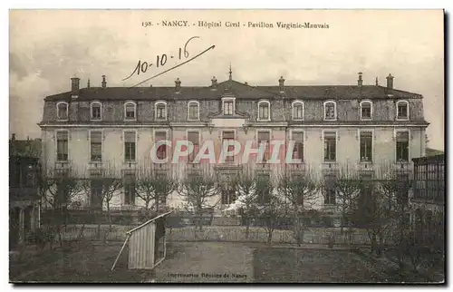 Nancy Cartes postales Hopital civil Pavillon virginie Mauvais