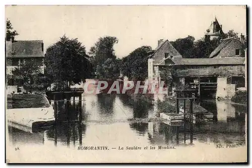 Romorantin Cartes postales La Sauldre et les Moulins