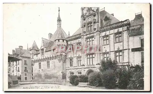 Saumur Cartes postales L&#39hotel de ville