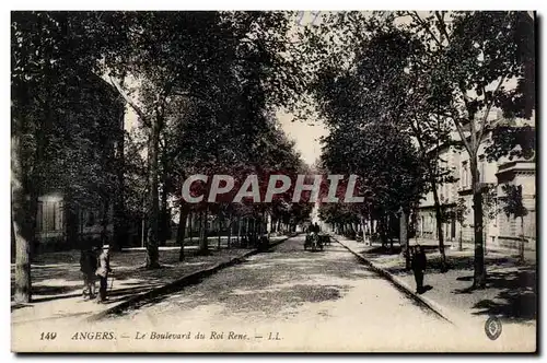 Angers Cartes postales Le boulevard du roi Rene