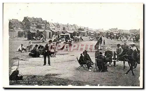 Berck Plage Cartes postales La plage