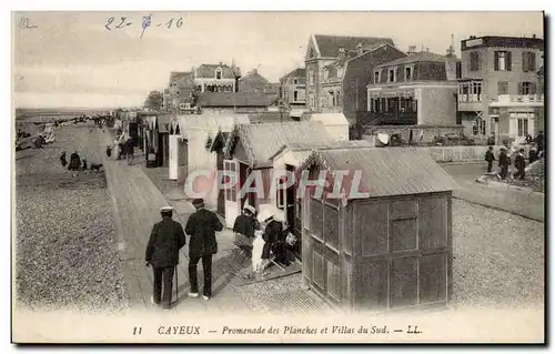 Cayeux Ansichtskarte AK Promenade des planches et villas du sud