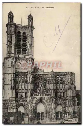 Troyes Cartes postales La cathedrale