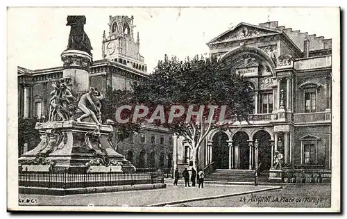 Avignon Cartes postales Place de l&#39horloge