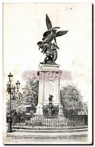 Chaumont Ansichtskarte AK Monument aux morts