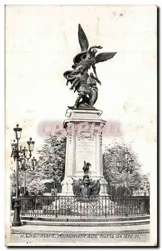 Chaumont Cartes postales Monument aux morts