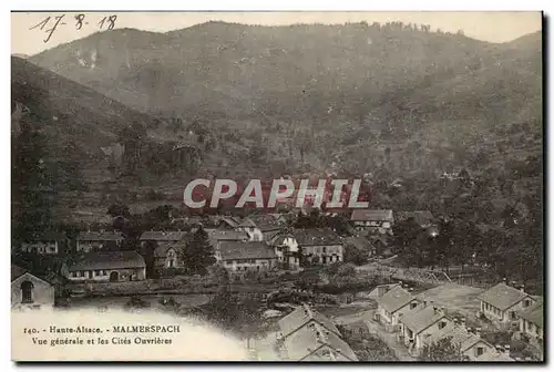 Malmerspach Cartes postales Vue generale et les cites ouvrieres