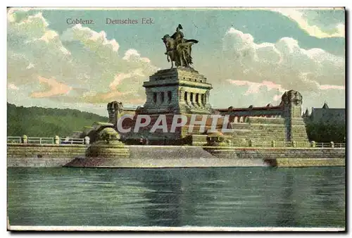 Allemagne Ansichtskarte AK Coblenz Deutsches Eck