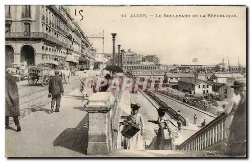 Algerie Alger Cartes postales Boulevard de la Republique