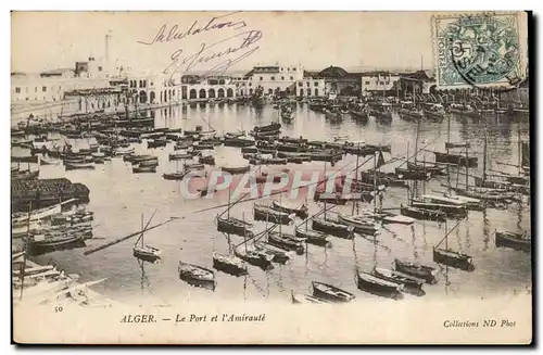 Algerie Alger Cartes postales Le port de l&#39amiraute