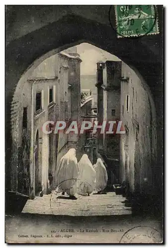 Algerie Alger Cartes postales La kasbah Rue Ben Ali