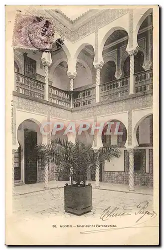 Algerie Alger Cartes postales interieur de l&#39archeveche