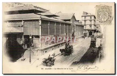 Algerie Alger Cartes postales Le marche de la Lyre