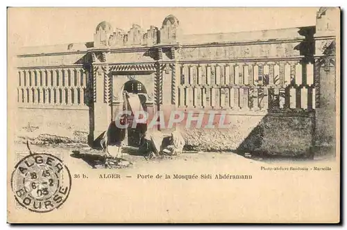 Algerie Alger Cartes postales Porte de la Mosquee Sidi Abderamann