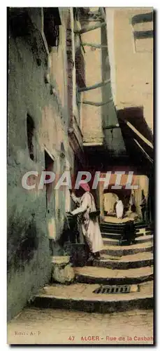 Algerie Alger Cartes postales Rue de la Casbah