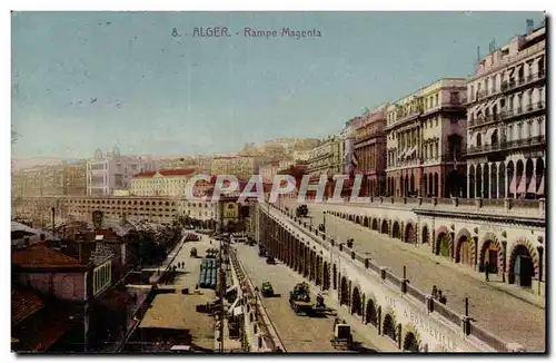 Algerie Alger Cartes postales Rampe Magenta