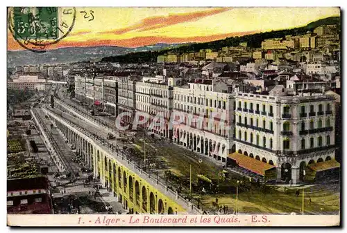 Algerie Alger Ansichtskarte AK Le boulevard et les quais