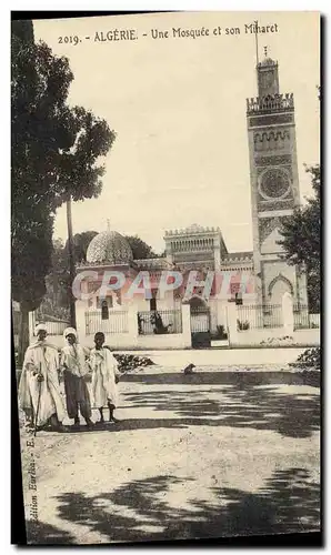 Algerie Alger Cartes postales Une mosquee et son minaret