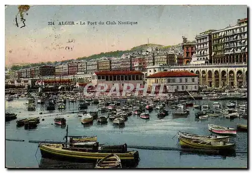 Algerie Alger Cartes postales le port du club nautique