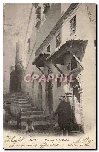 Algerie Alger Cartes postales Une rue de la casbah