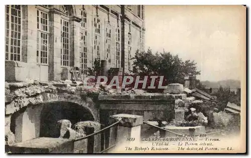 Verdun - L&#39Eveche - detruit - The Bishops Residence - Cartes postales