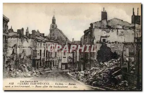 Verdun - Ruines apres le bombardement - Ansichtskarte AK