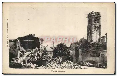 Verdun - bombarde - Cartes postales