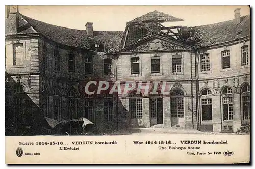 Verdun - bombarde l&#39Eveche - Cartes postales