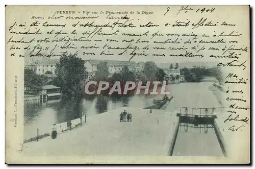 Verdun - Vue sur la Promenade de la Digue - Ansichtskarte AK