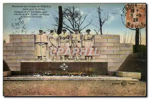 Verdun - Monument aux Enfants de Verdun morts pour la France Inaugure Novembre 1928 - Ansichtskarte AK